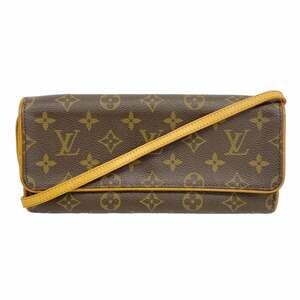 LOUIS VUITTON Brown Monogram Pochette Shoulder Bag